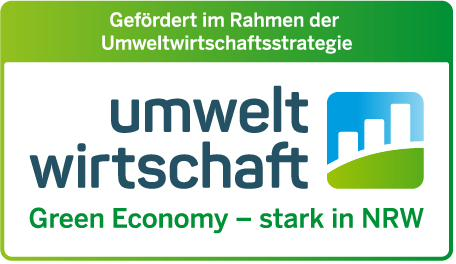 Gefördert im Rahmen der Umweltwirtschaftsstrategie — umweltwirtschaft, Green Economy stark in NRW